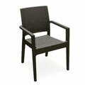 Grillgear Ibiza Resin Wickerlook Dining Arm Chair Brown GR2842625